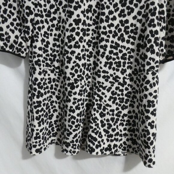 LOFT | size 10 | Leopard Print | Long Sleeve Dress - Picture 8 of 16